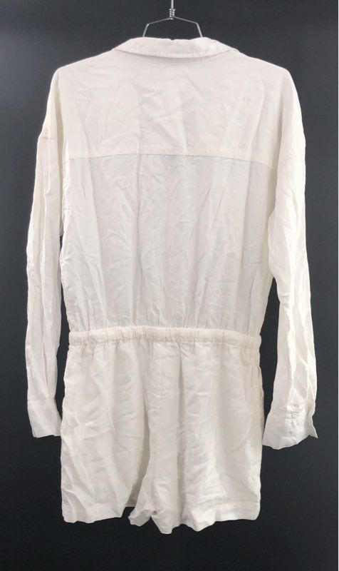 Thread & Supply Women's Beach Bar Romper White Long Sleeve NWT Sz S