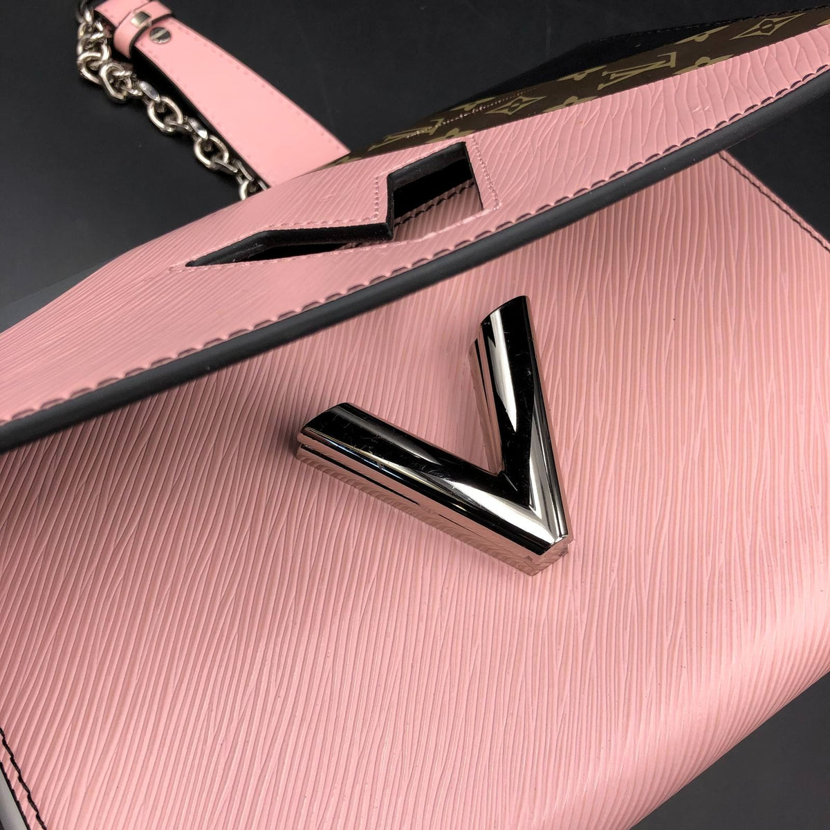 Louis Vuitton Inspired Twist MM Multicolor Monogram Patchwork Crossbody Bag