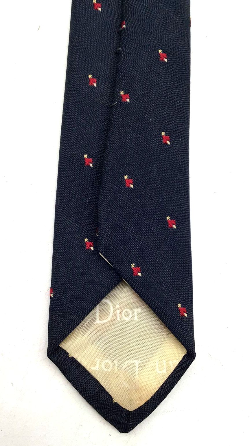 Christian Dior Pointed Tie - With COA