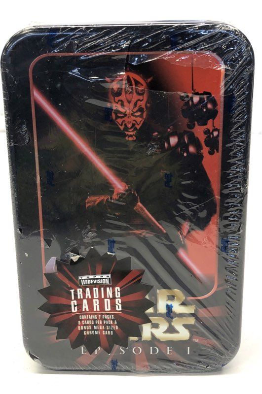 1999 Topps Star Wars Episode I Widevision Darth Maul Card Tin Factory Sealed