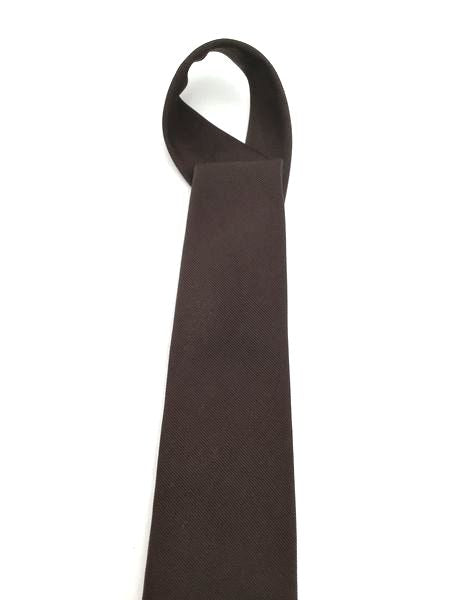 Christian Dior Men&#39;s Brown Pointed Tie With COA