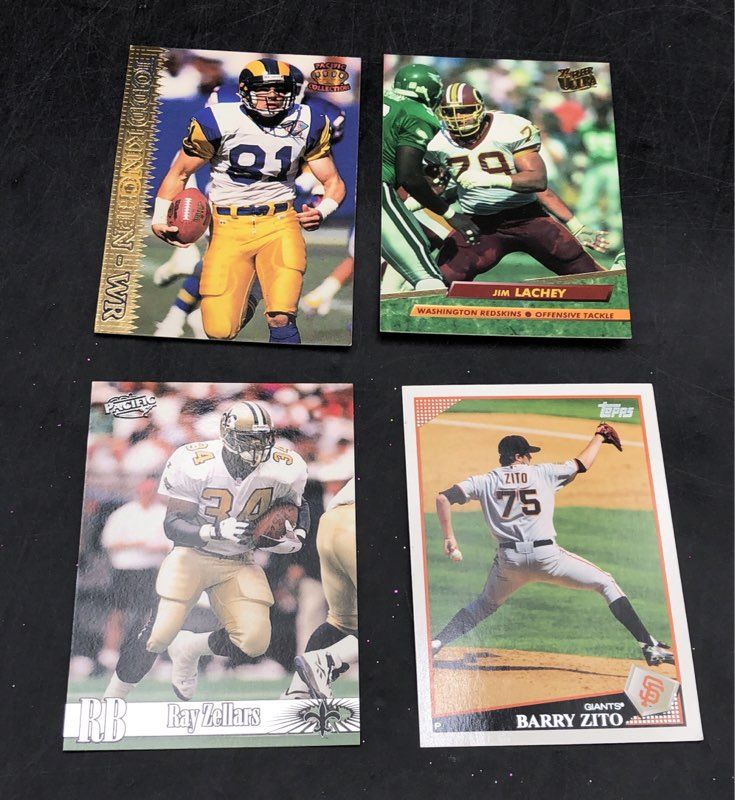 11.6 Lbs. Lot Of Topps Football Baseball & More Cards. Medium Box, Unsorted