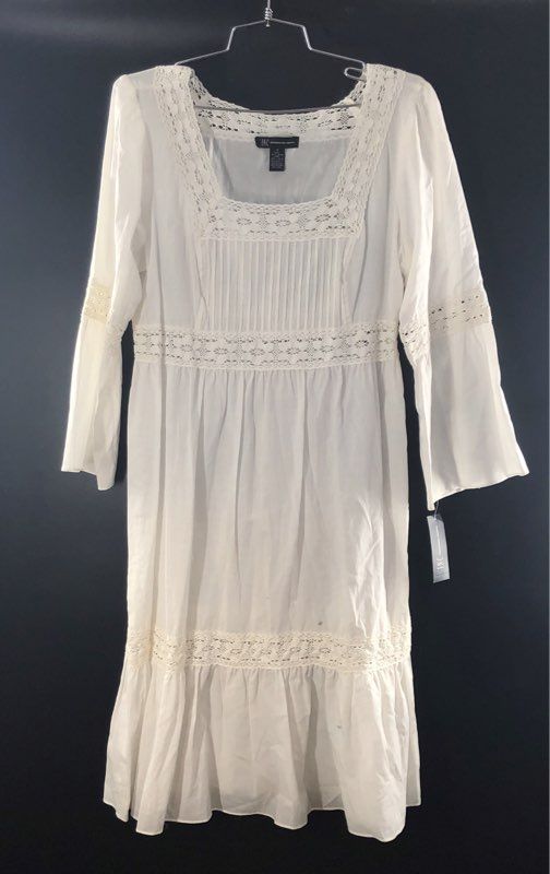 INC International Concepts Women's White Lace East Hampton Dress Sz 12 NWT