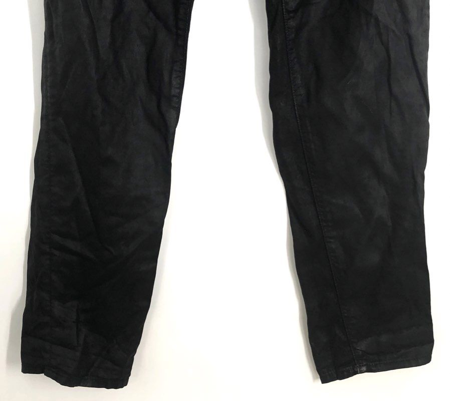 AG Adriano Goldschmied Women's Black The Tristan Tailored Trouser Lyocell Sz 25R