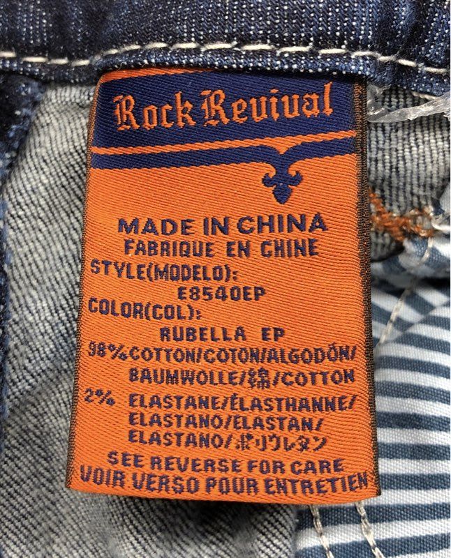 Rock Revival Women's Rubella EP Capri Jeans Dark Wash Embellished Pockets Sz 27