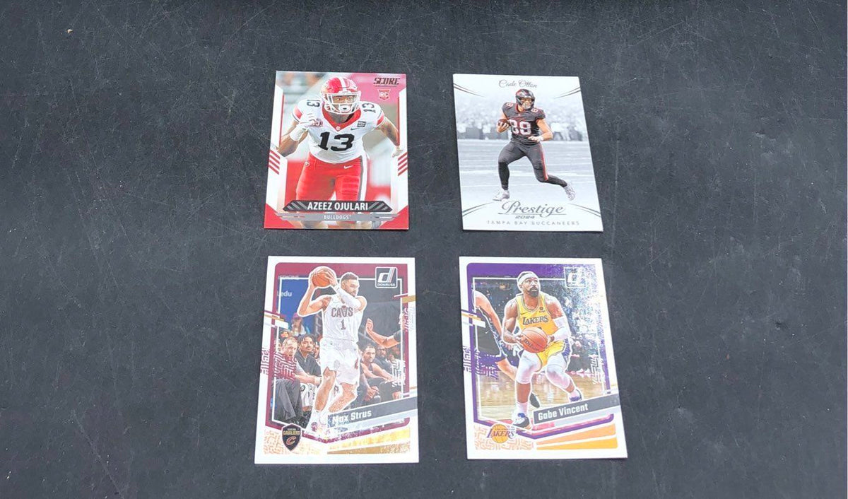 11:3.5lbs. Lot Of Mixed Sports Basketball, Football Cards. Medium Box, Unsorted