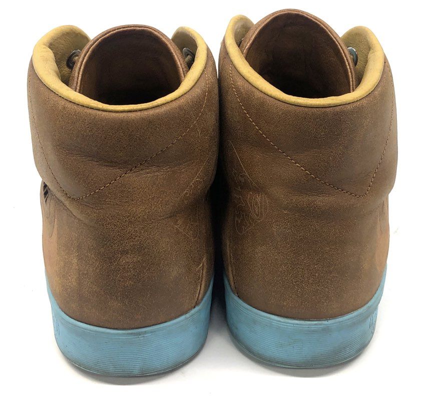 Nike LeBron X 10 NSW Lifestyle Hazelnut Brown University Blue Size 13
