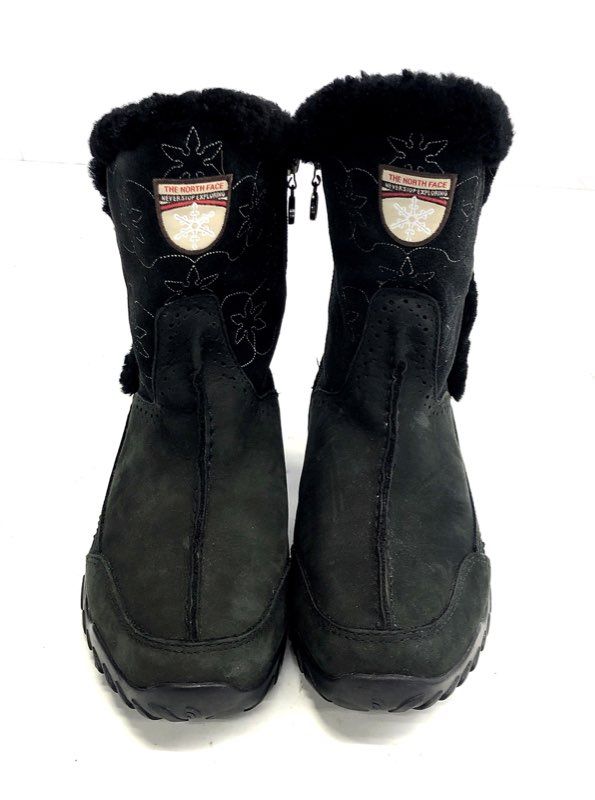 The North Face Janey II Waterproof Primaloft Winter Boots Black Women's Size 6