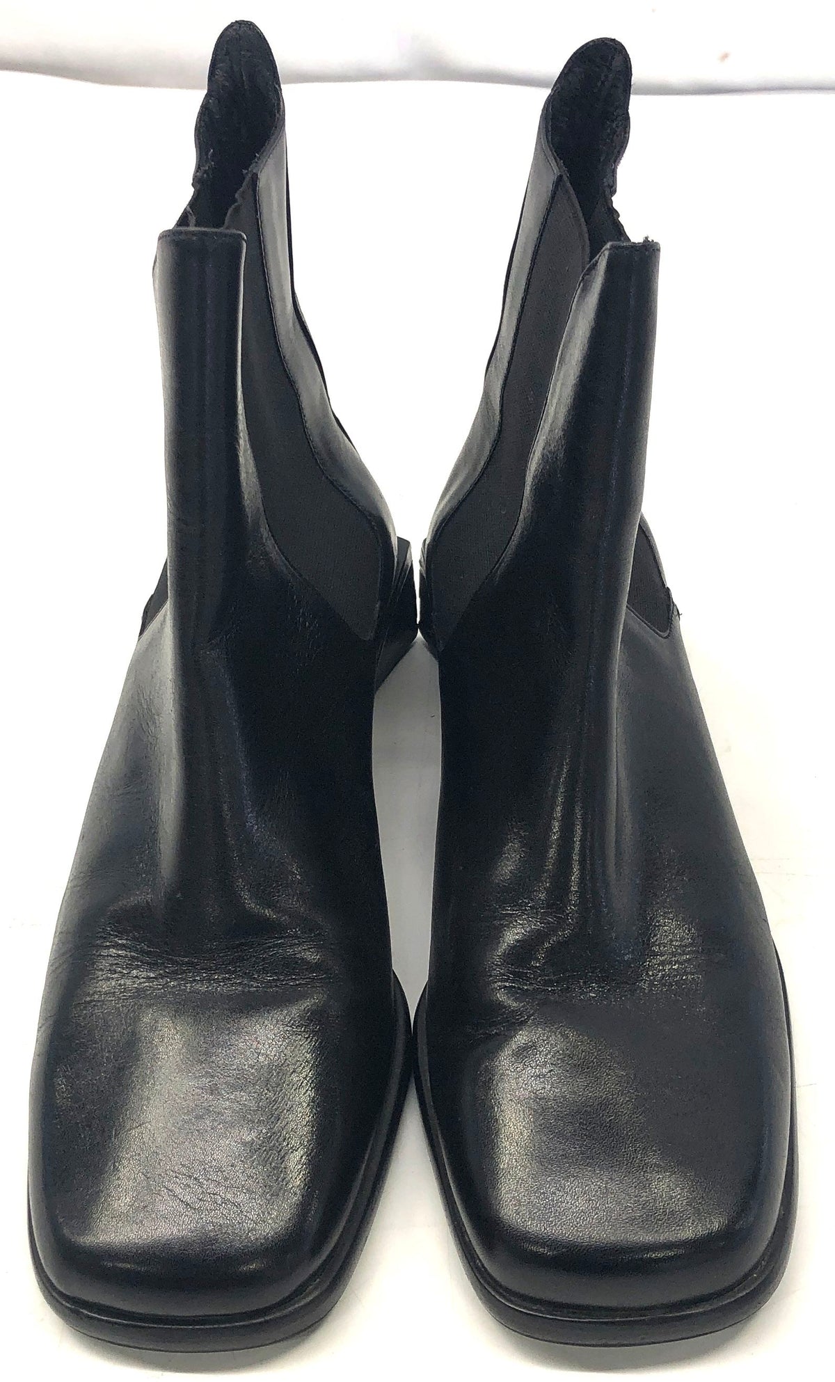 Cole Haan Black Leather Square Toe Chelsea Ankle Boots Women's Size 7.5 B