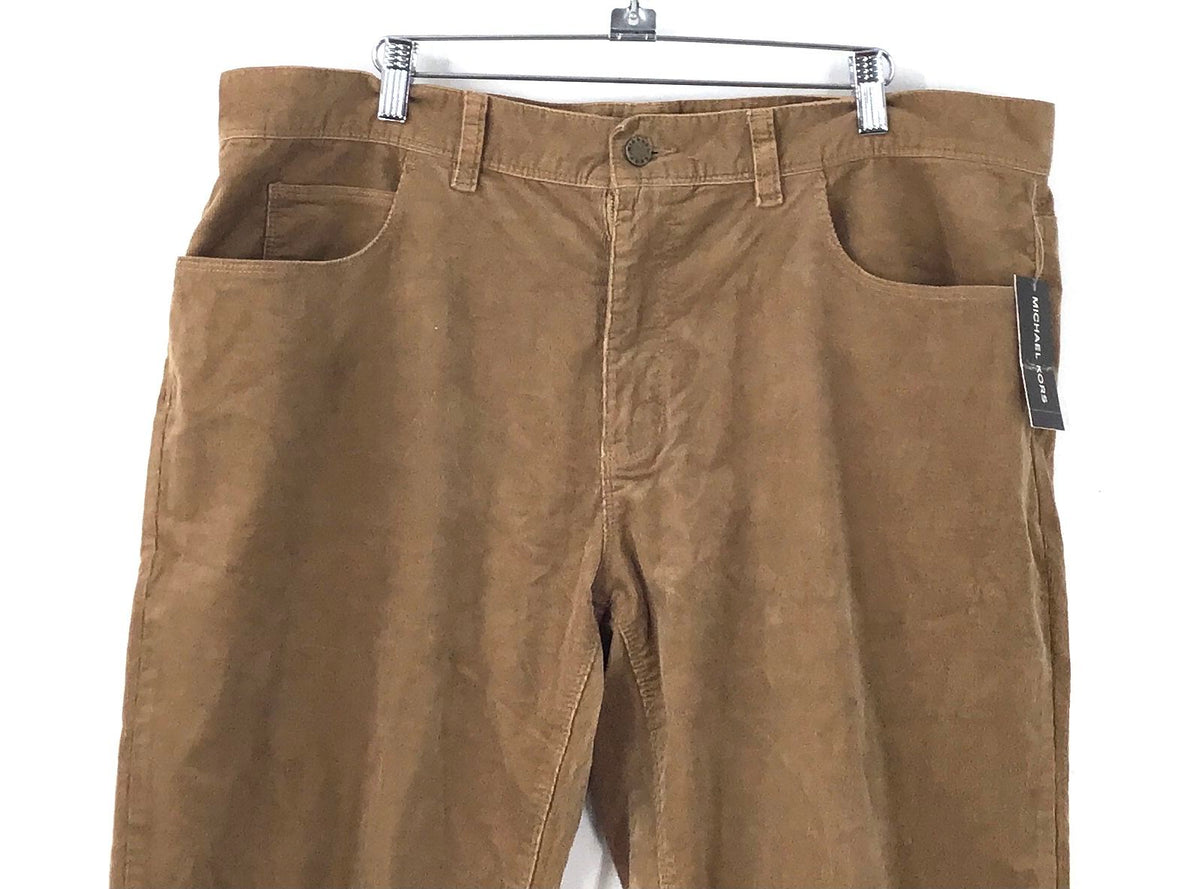 NWT Michael Kors Men's Dark Camel Trouser Pants - Size 38