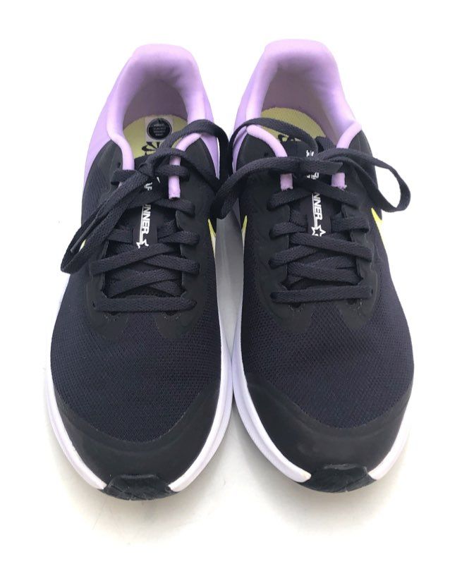 Nike Star Runner 3 GS Cave Purple Black White Running Shoes Size 5.5Y
