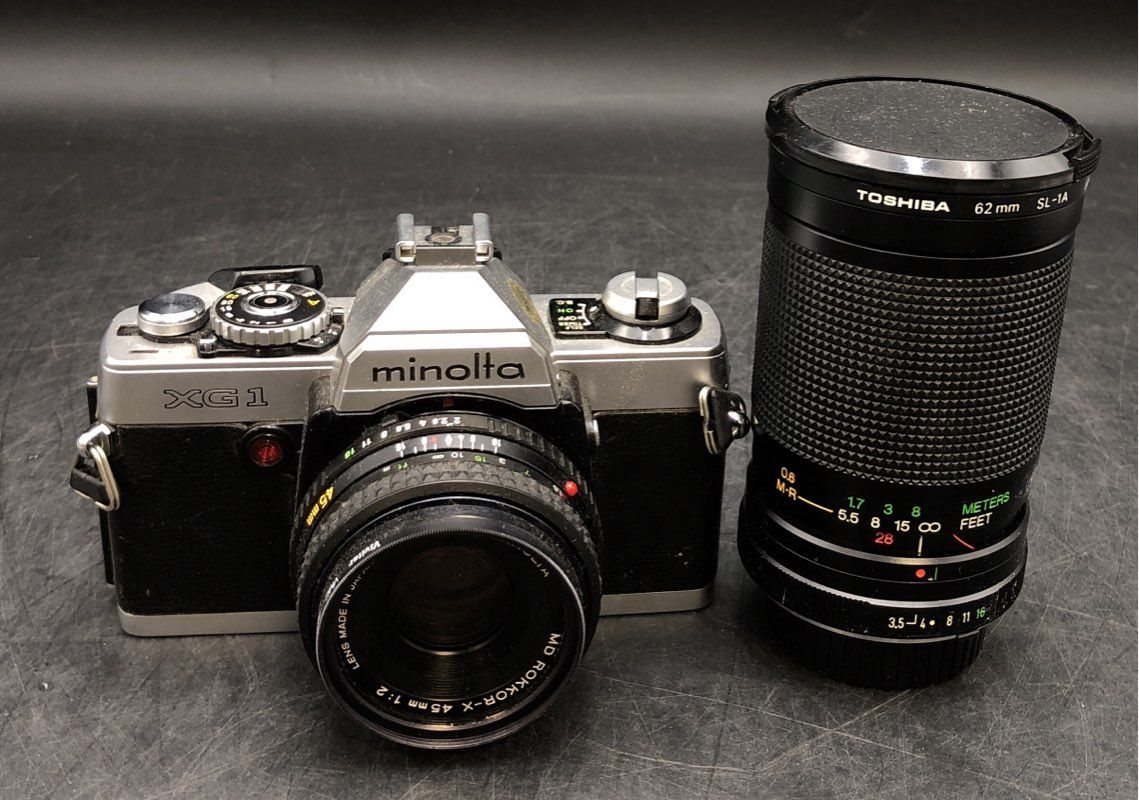 Minolta XG-1 Film 35mm SLR Camera With Lens