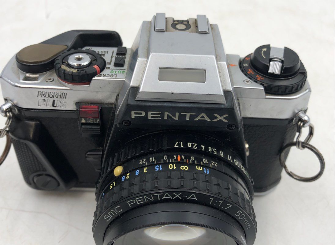 Minolta XG-9 &amp; Pentax Program Plus 35mm SLR Film Camera Lot Of 2