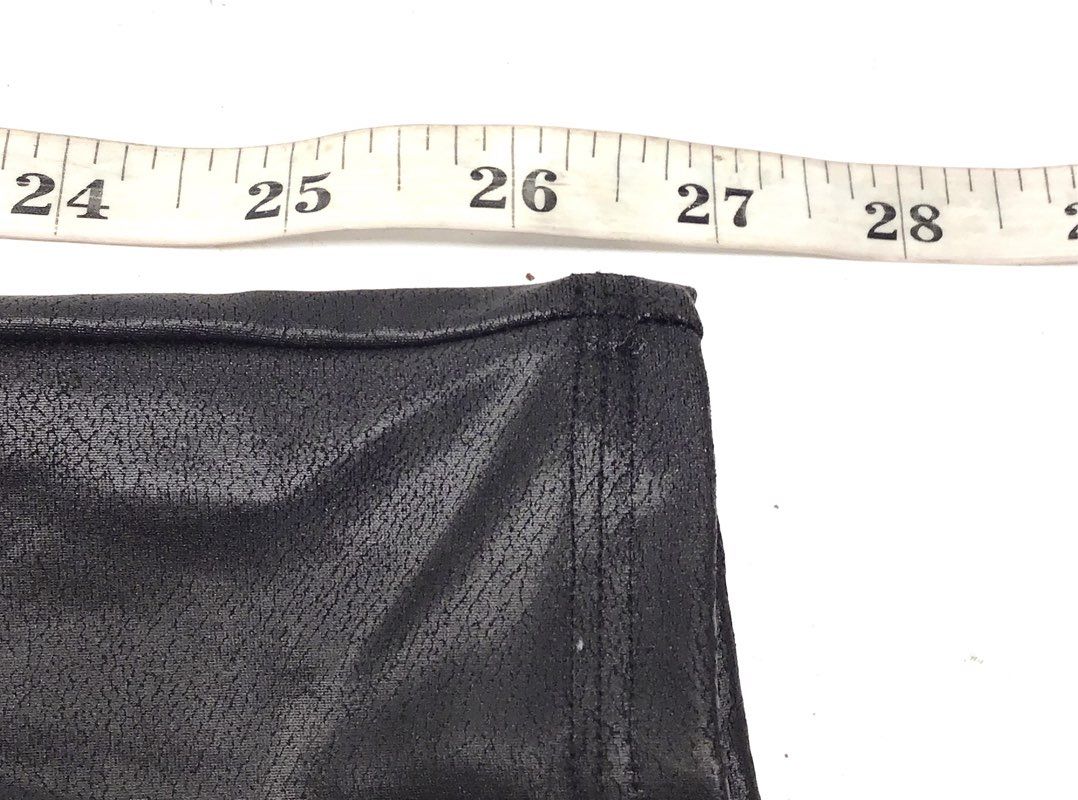 Spanx Women's Black Faux Leather High Waisted Leggings Sz XL NWT 2437