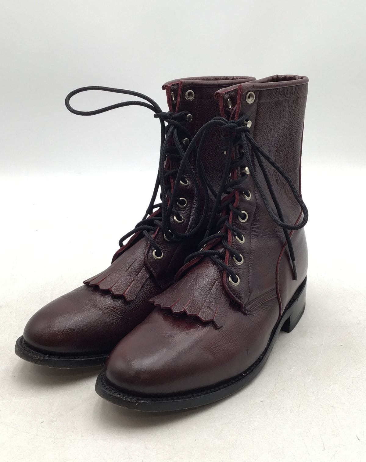 Zecuda By Dan Post Women&#39;s Brown Combat Boots - Size 8M