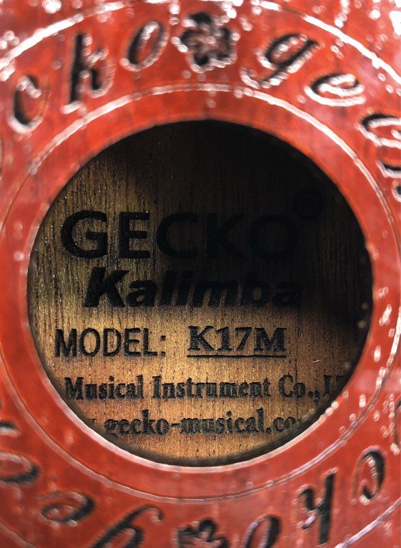 Gecko K17M 17-Key Kalimba Thumb Piano Mahogany Wood with Protective Case