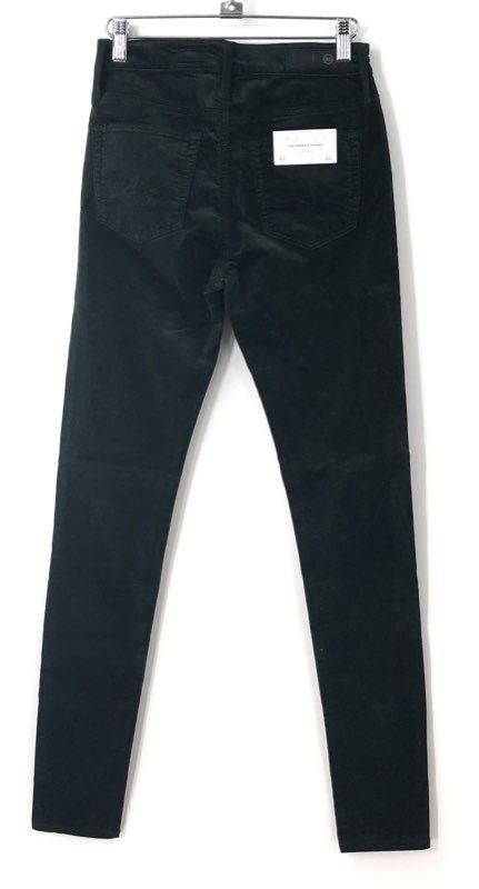 NWT AG Women's Green The Farrah Skinny High Rise Corduroy Pants Size 25