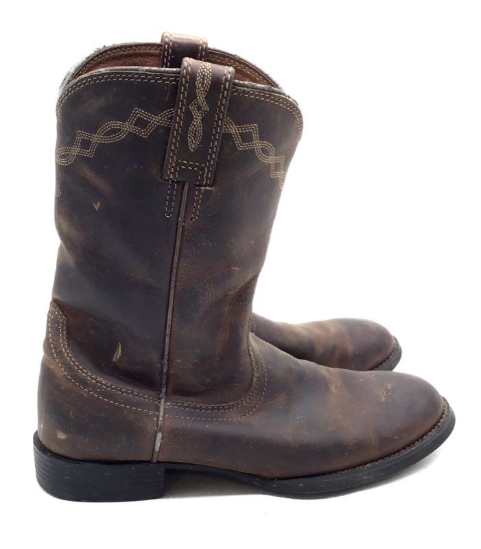 Ariat Women's Heritage Roper Brown Leather Western Boots - Size 8B