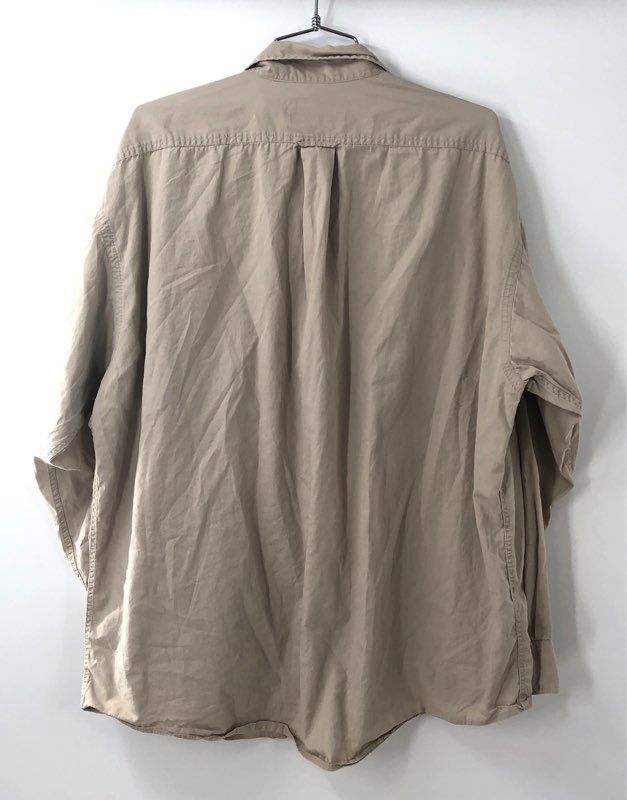 Filson Men's Tan Cotton Long Sleeve Field Safari Button Down Shirt XL