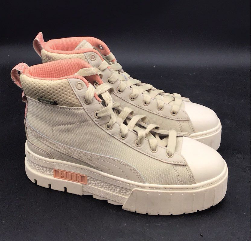 Puma Mayze Mid Platform Sneakers Pristine Rose Quartz Women's Size 8.5