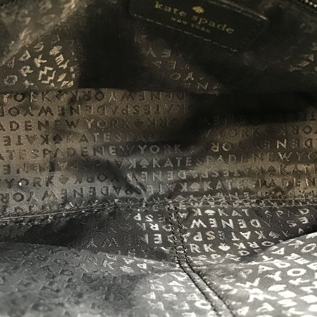 Kate Spade Cream\Black Leather 'Brynlee Color Block' Satchel Bag (+COA)