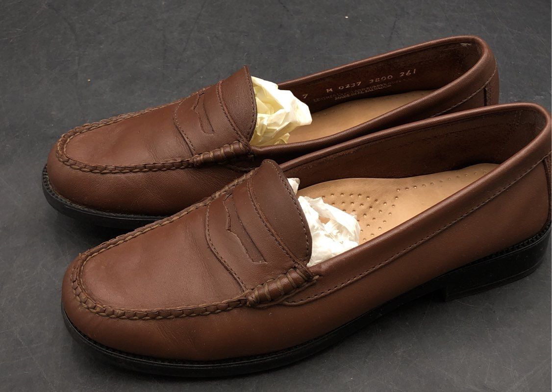 G.H. Bass Weejuns Kathleen Brown Leather Penny Loafers Women's Size 7 M