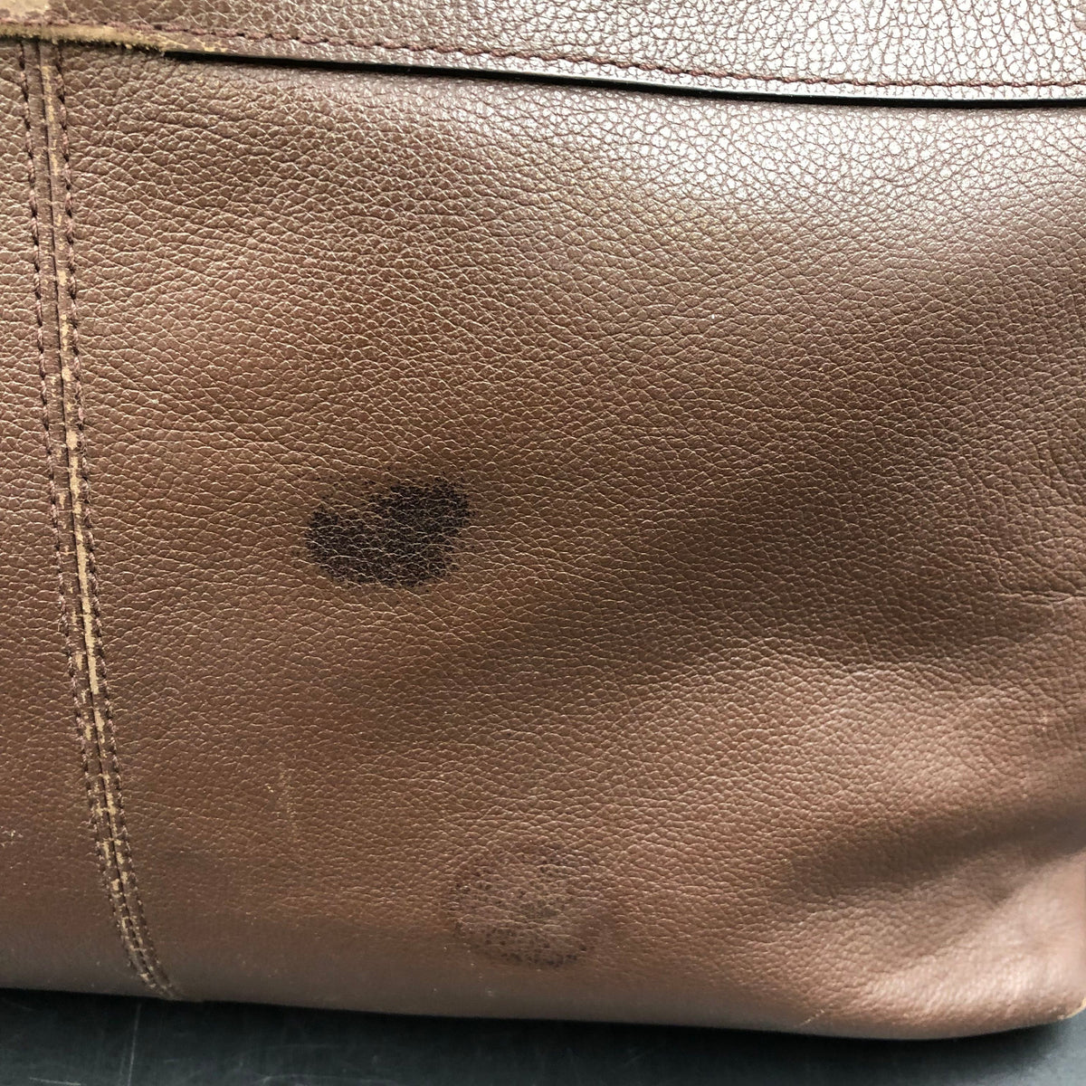 Coach Brown Pebbled Leather Charles Messenger Crossbody Bag COA