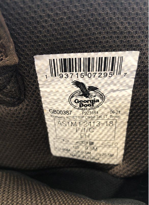 Georgia Boot Women's Brown 10" Western Boots - Size 9.5M