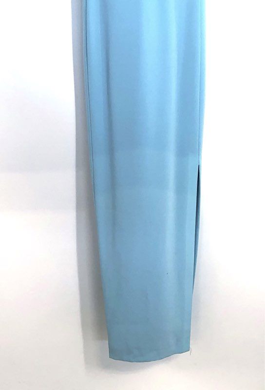 Tahari Women's Aqua Maxi Dress Sleeveless Crisscross Back NWT Sz 10