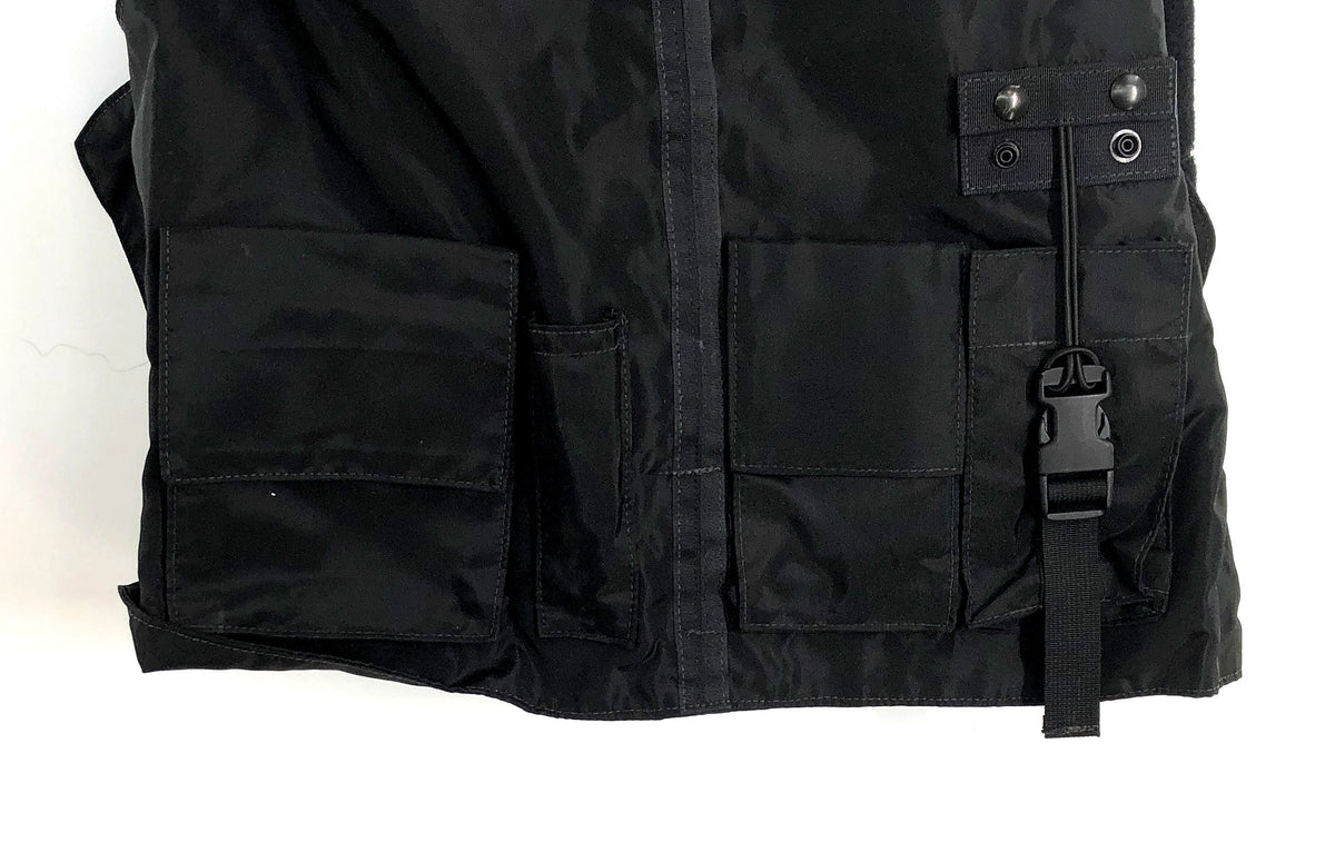 ABA Men's Black Tactical Ballistic Vest Carrier TOC Utility Pockets Sz 2XL