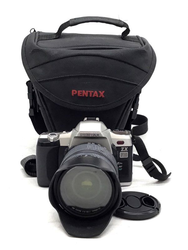 Pentax ZX-L 50 35mm SLR Film Camera With Case & Accessories
