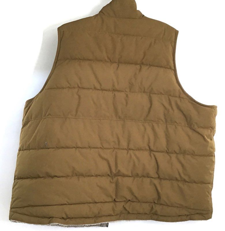Carhartt Men's Brown Sherpa Lined Mock Neck Quilted Full Zip Vest XL