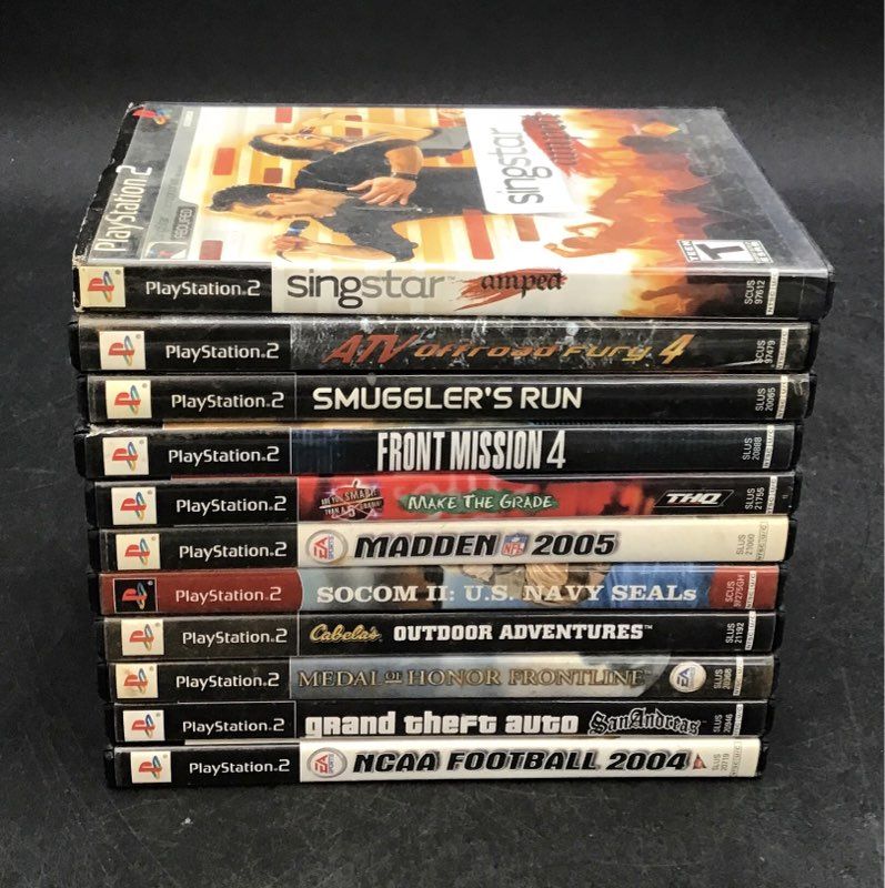 Grand Theft Auto SOCOM 10 PlayStation 2 Game Lot Sony PS2 Action Racing