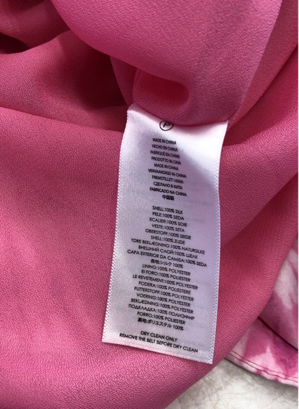 NWT Michael Kors Women's Garden Pink Silk Tank Dress - Size XL