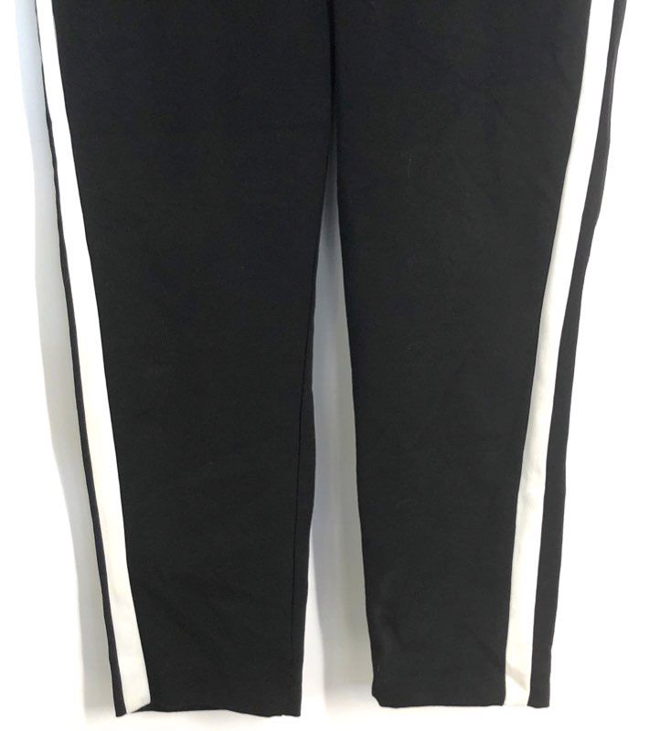 Zara Women's Black White Side Stripe Tuxedo Tapered Pants Trafaluc Sz S
