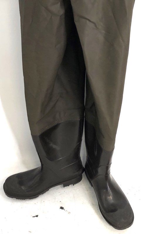 LaCrosse Chest Waders with Boots Made in USA Adjustable Straps Olive Green