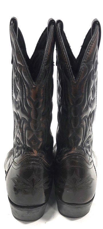 Laredo 6862 Black Leather Western Cowboy Boots Men's Size 11D