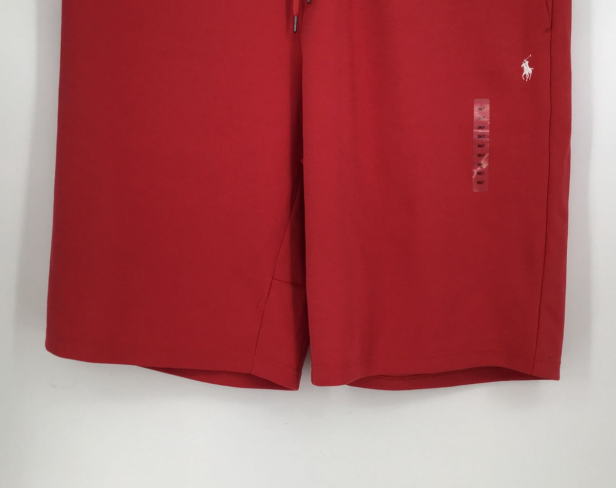 NWT Polo Ralph Lauren Men&#39;s Red Elastic Waist Bermuda Shorts - Size 3XLT