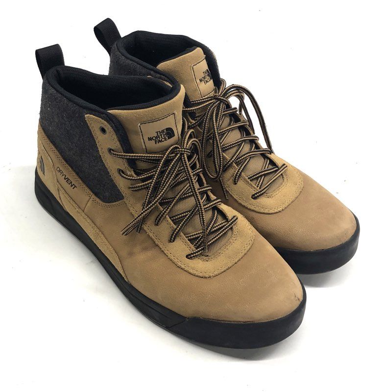 The North Face Berkeley IV DryVent Tan Grey Waterproof Sneaker Boots Size 10.5