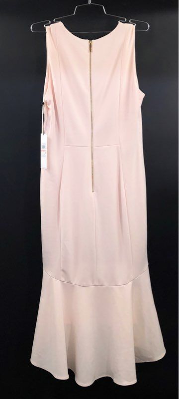 Calvin Klein Women's Pink Sleeveless Scuba High-Low Sheath Dress Sz 10 NWT