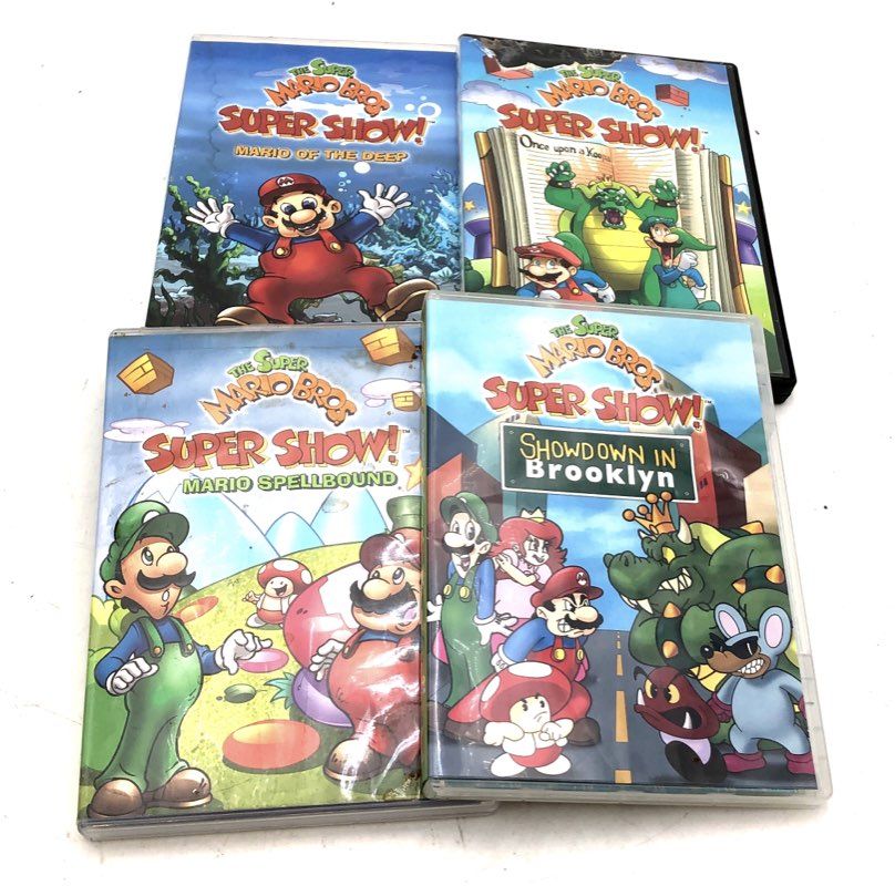 The Super Mario Bros. Super Show! 4 DVD Lot Mario of the Deep Spellbound Retro