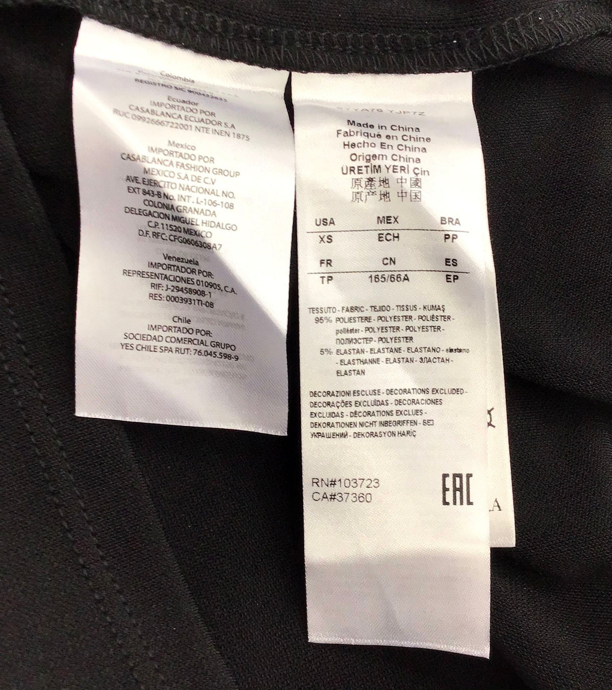 NWT Armani Exchange Women's Black Sheath Dress - Size XS