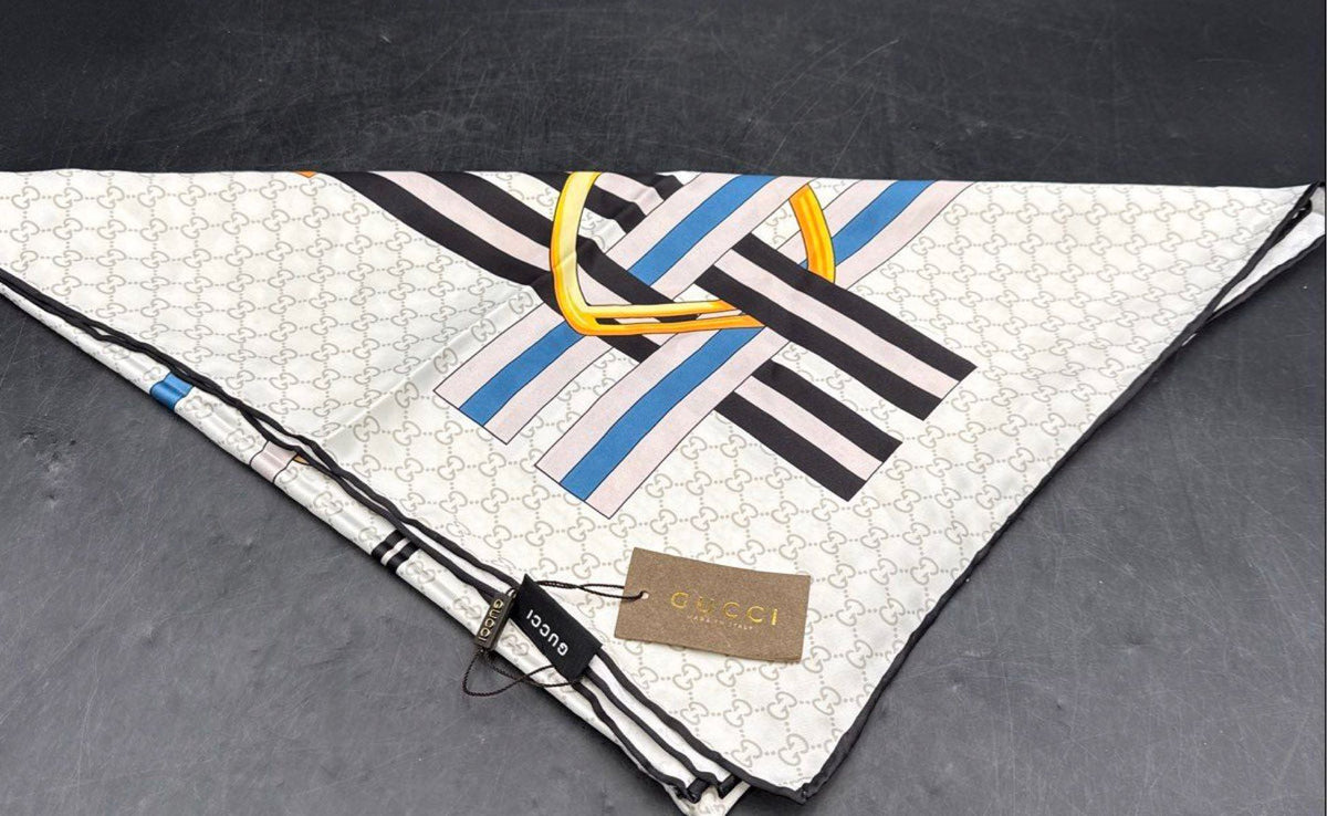 Gucci INSPIRED Monogram Silk Scarf