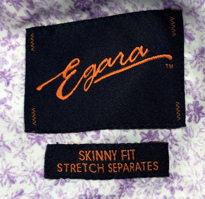 Egara Men's Blue Plaid Skinny Fit Stretch Blazer Sport Coat Jacket Sz 34R NWT