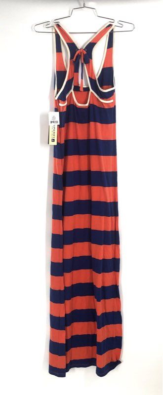 Sperry Top-Sider Women's Maxi Dress Red Navy Striped Racerback Sz XS NWT