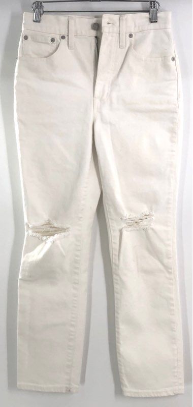 Madewell Women's Mid-Rise Perfect Vintage Jeans Lot Black White Distressed Sz 24