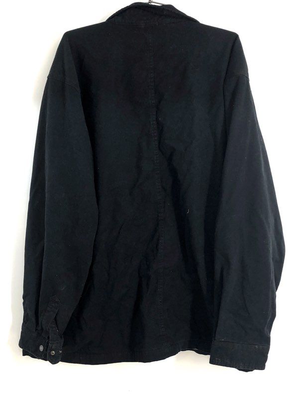 Carhartt Men's Black Rugged Flex Relaxed Fit Shirt Jacket Rogers Group Sz 2XL
