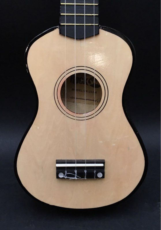 RockJam UK-222-A Beige Red Soprano Ukulele