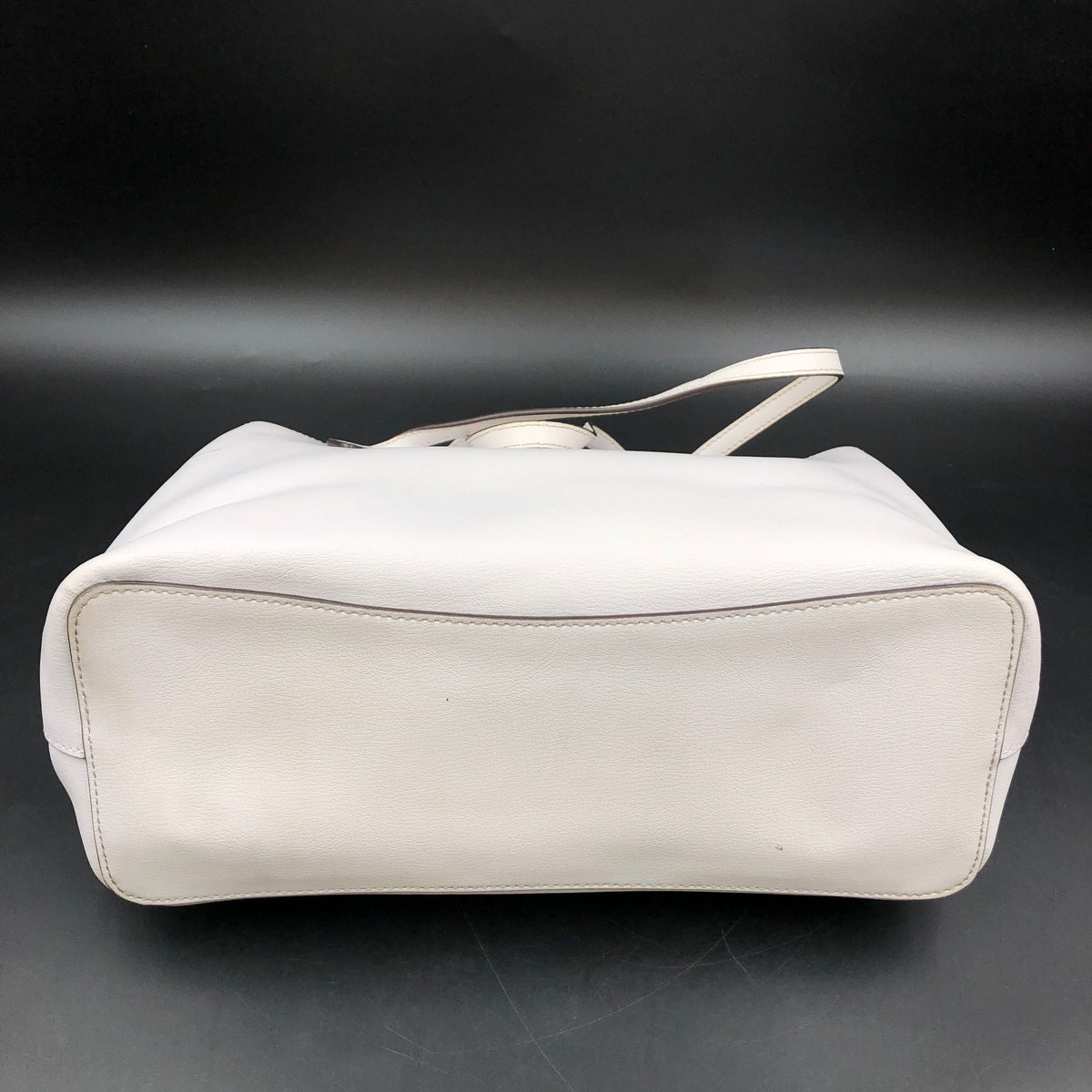 Kate Spade White 2020s Harper Pebbled Leather Satchel Bag COA