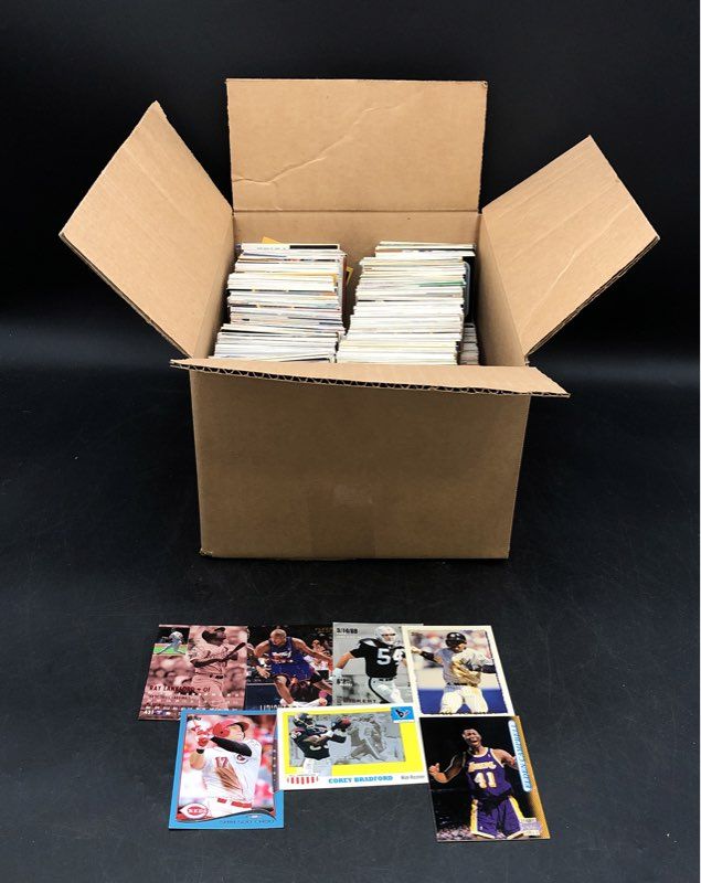 12+ lb Bulk Sports Card Lot Collection Baseball Football Basketball Mixed Years